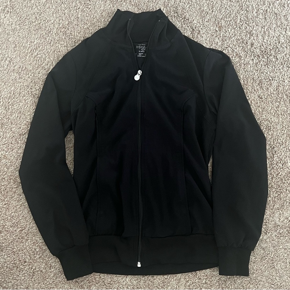 Cherokee Infinity Black Scrub Jacket